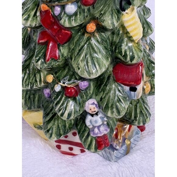 Spode Christmas Tree Handpainted Ceramic Creamer 4.5" Tall - Picture 10 of 14